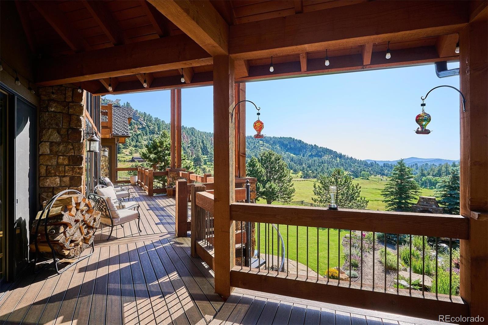 477 West Meadow Road Evergreen, CO 80439 - Photo 19 of 50 a view of balcony with furniture