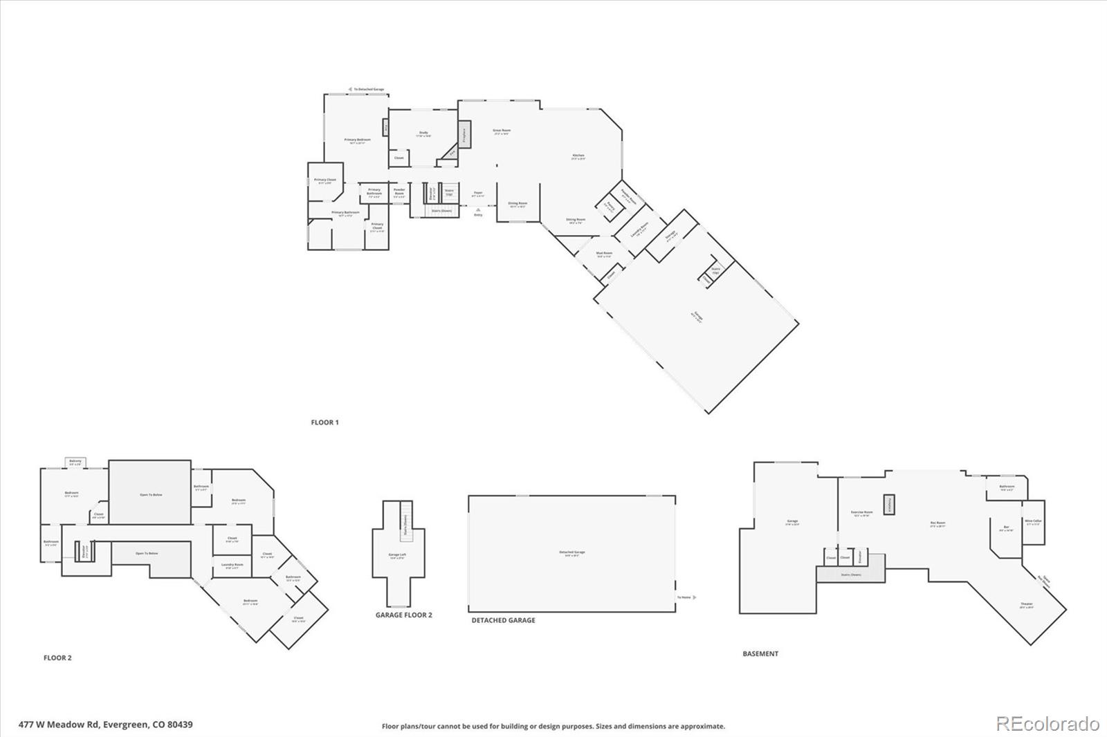 477 West Meadow Road Evergreen, CO 80439 - Photo 50 of 50 a picture of floor plan