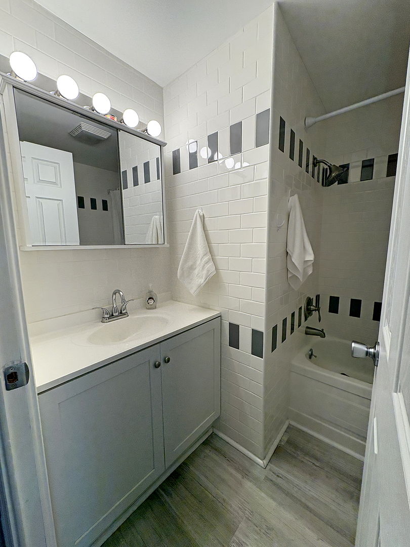 1134 Lakeview Road Elgin, IL 60123 - Photo 17 of 26 a bathroom with a sink and mirror