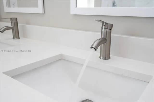 a close view of a sink
