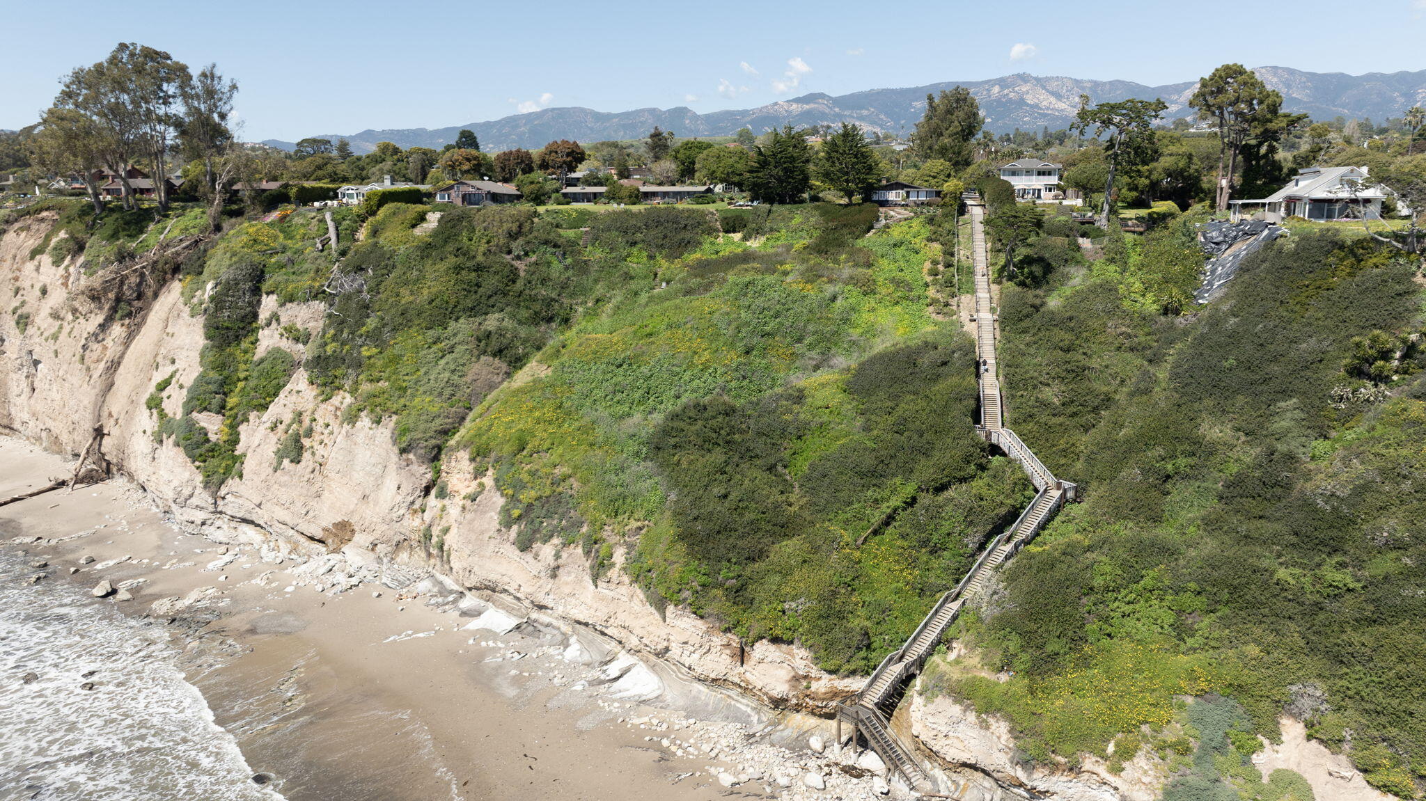 2401 Medcliff Road Santa Barbara, CA 93109 - Photo 23 of 25 Aerial Mesa Stairs