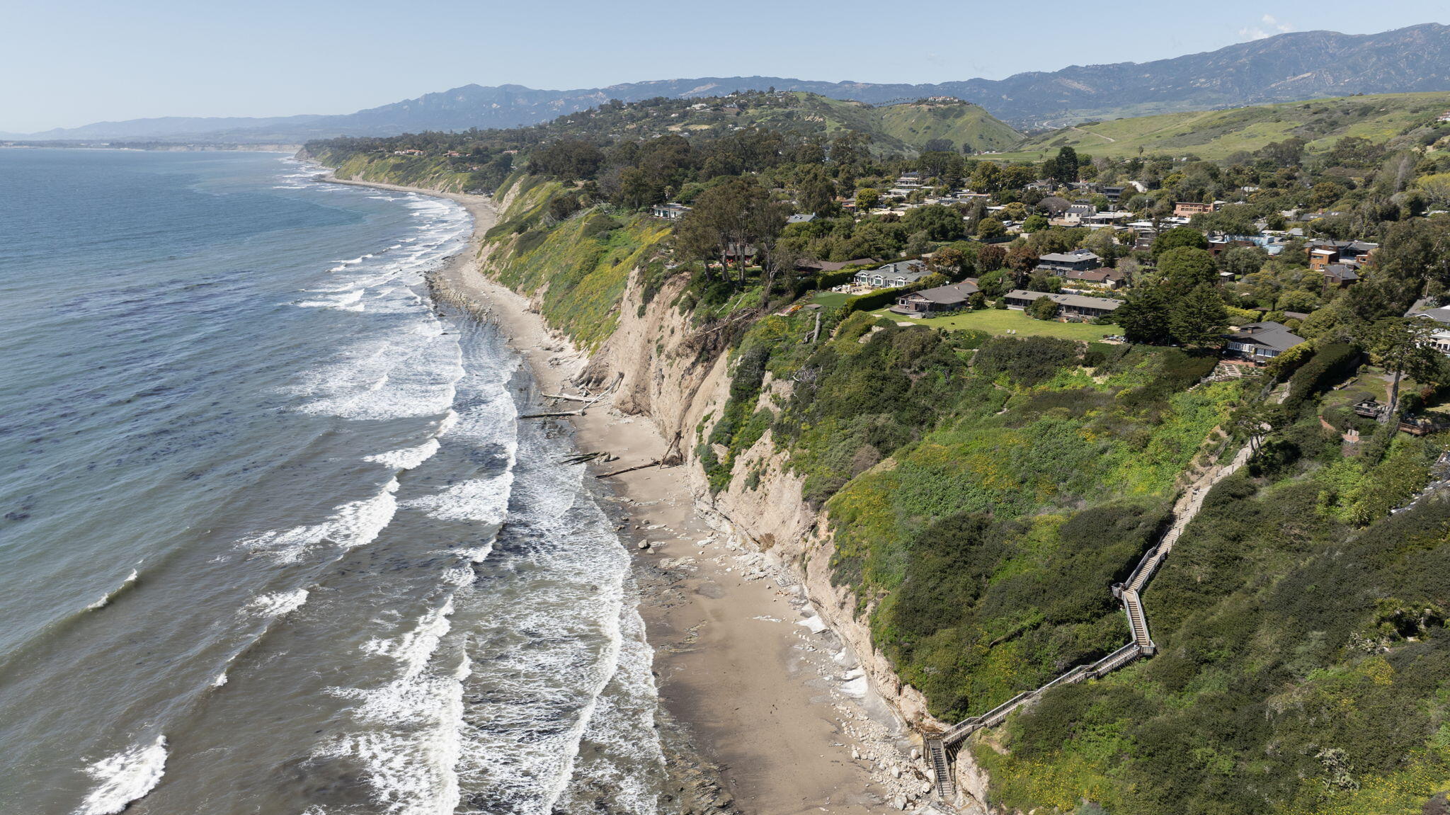 2401 Medcliff Road Santa Barbara, CA 93109 - Photo 24 of 25 Aerial Mesa Lane Beach