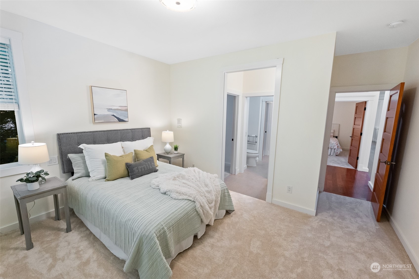 5119 Saddleback Road Northwest Gig Harbor, WA 98332 - Photo 23 of 40 a bedroom with a bed and a couch