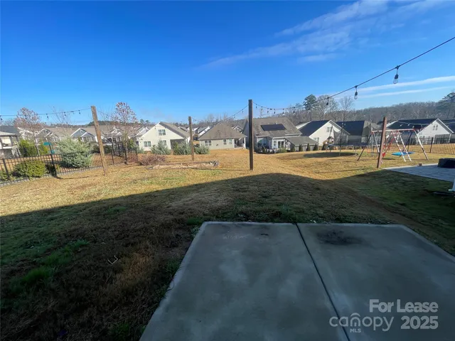 a view of a town with big yard