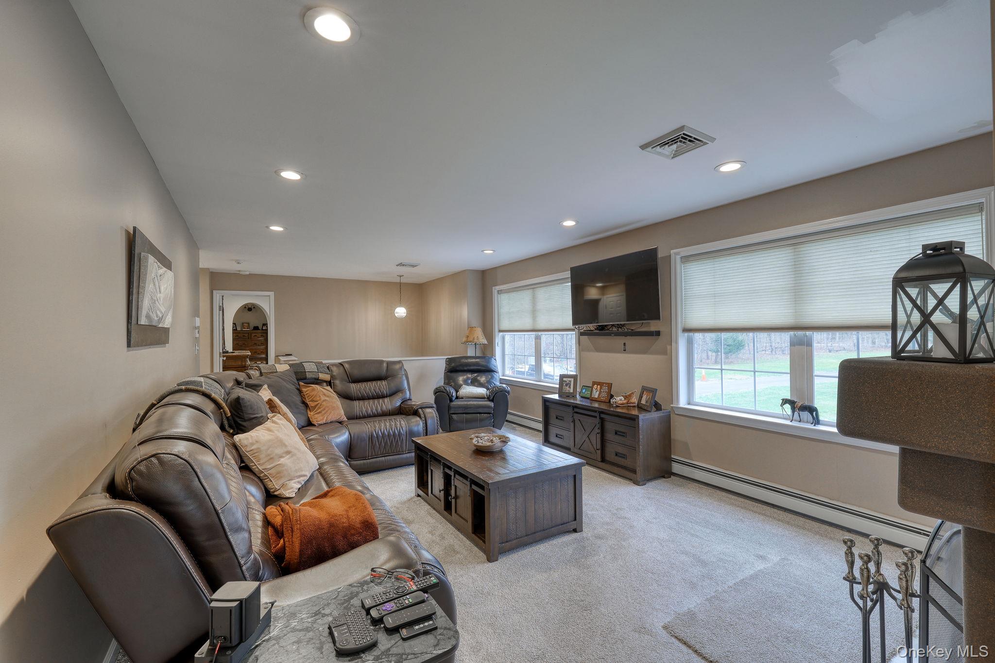226 Big Woods Road Harris, NY 12742 - Photo 3 of 20 a living room with furniture and a flat screen tv