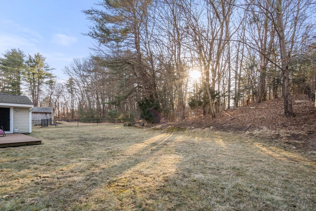 42 Gregory Road Framingham, MA 01701 - Photo 22 of 23 a backyard of a house with large trees