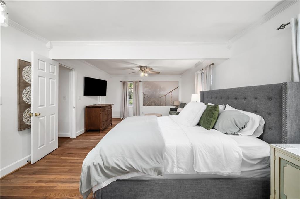 866 Buckner Road Mableton, GA 30126 - Photo 19 of 57 a bedroom with a bed and a television