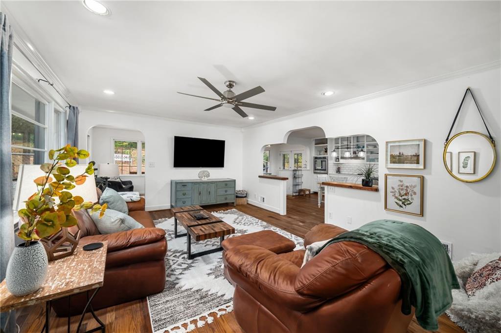 866 Buckner Road Mableton, GA 30126 - Photo 4 of 57 a living room with furniture and a flat screen tv