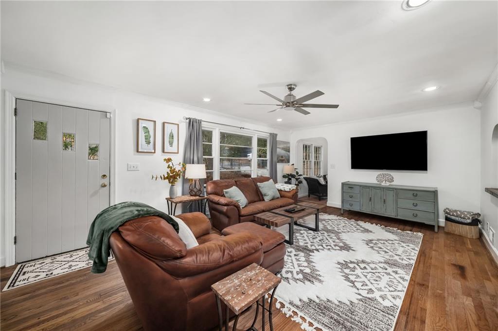 866 Buckner Road Mableton, GA 30126 - Photo 5 of 57 a living room with furniture and a flat screen tv