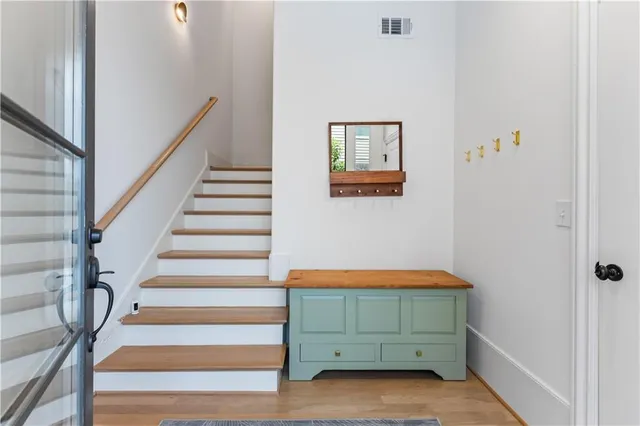 a room that has a bed and a window