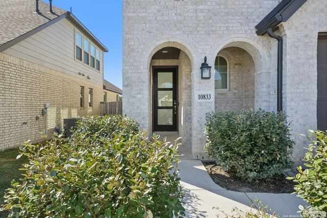 a front view of a house