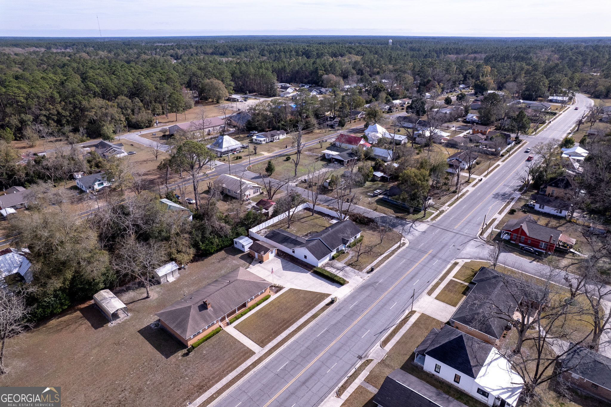 1615 Brunel Street Waycross, GA 31501 - Photo 26 of 28 an aerial view of house with yard