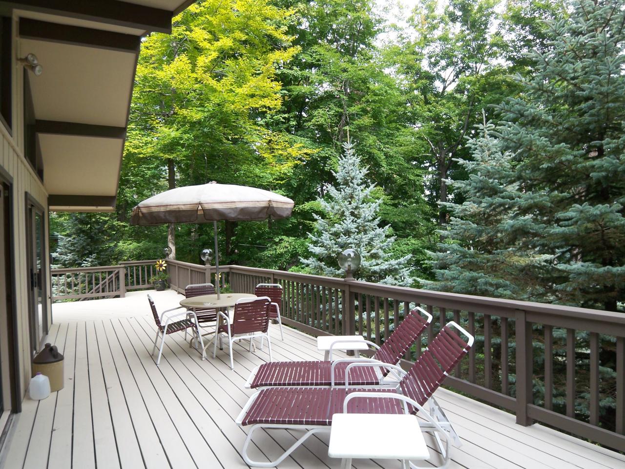 512 Selig Road Pocono Lake, PA 18347 - Photo 3 of 10 Front Deck with wonderful lakeview