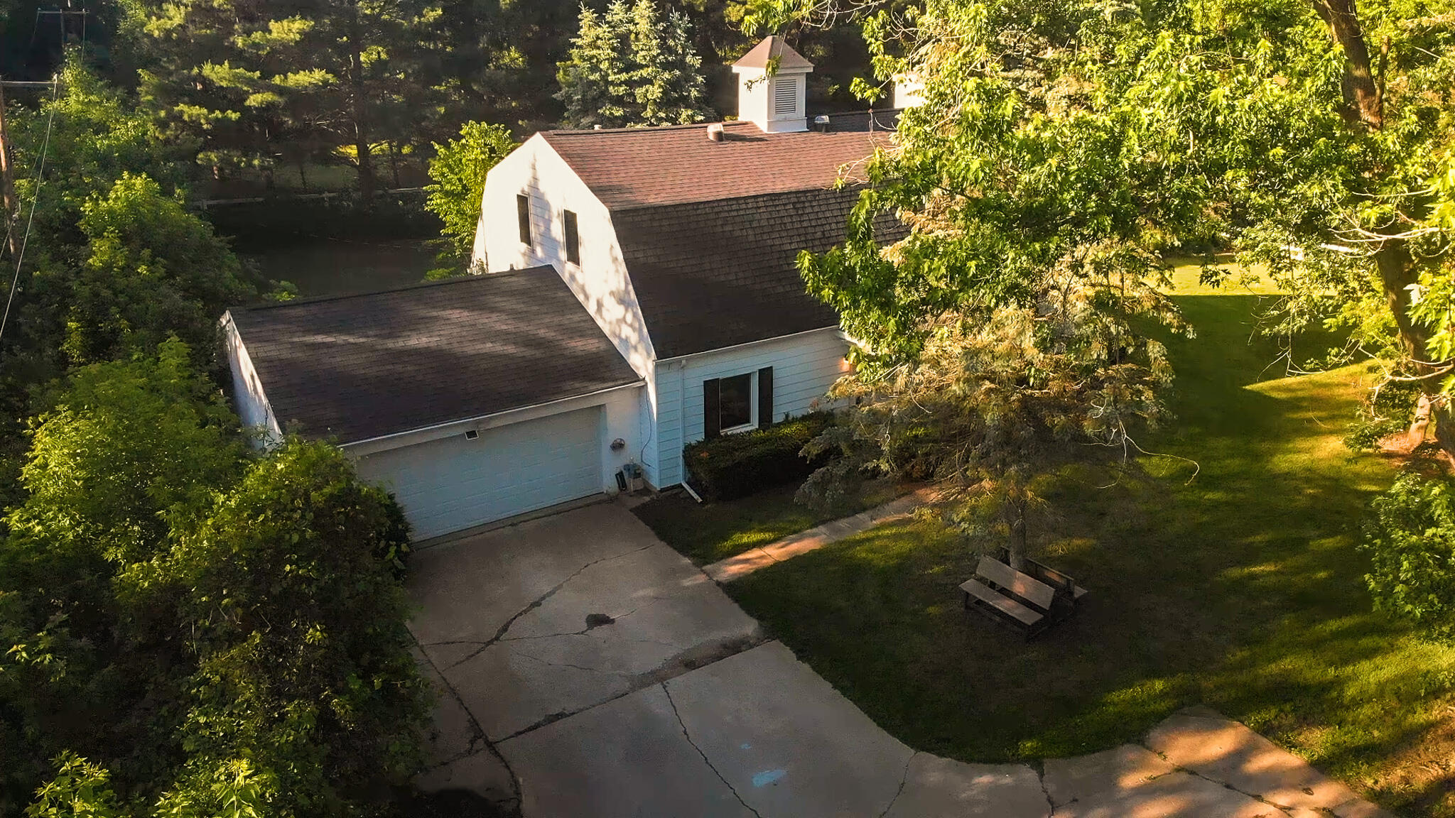 8703 Brookville Road Plymouth, MI 48170 - Photo 1 of 64 front of house drone