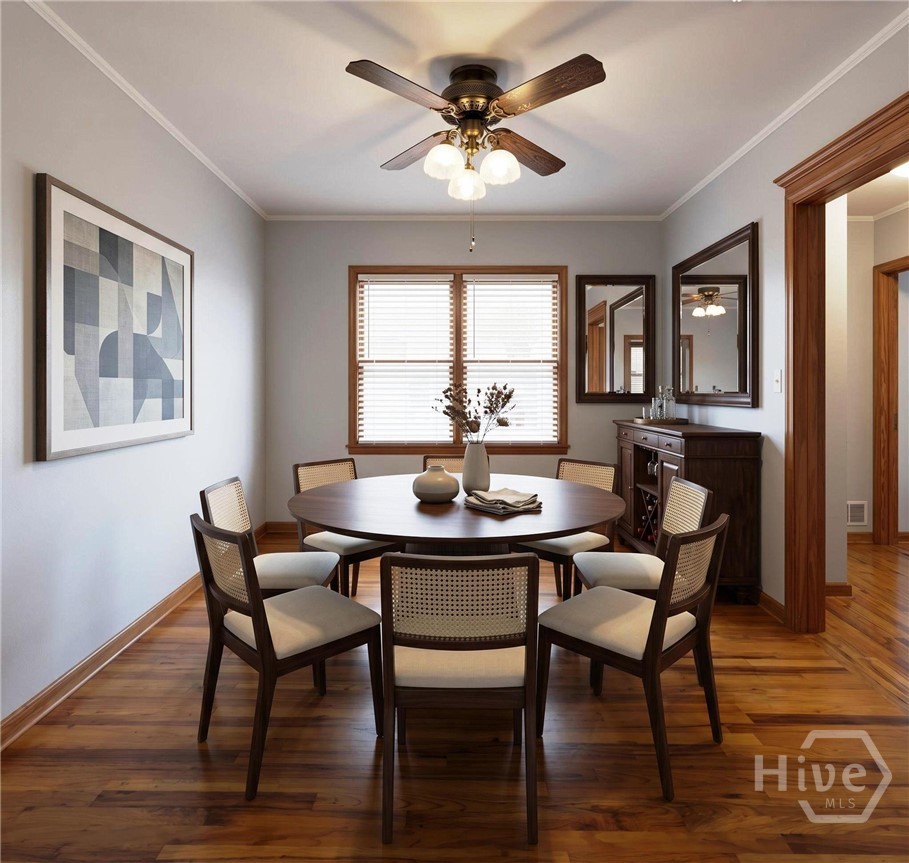 155 Freeman Circle Athens, GA 30601 - Photo 9 of 34 AI Generated What Dining Rroom Could Look Like Furnished