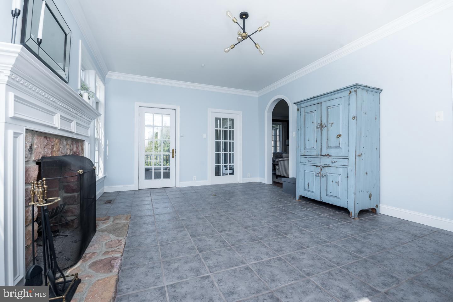 3745 Secondwoods Road Doylestown, PA 18902 - Photo 32 of 75 Second Stone Fireplace & Second Access to Terrace