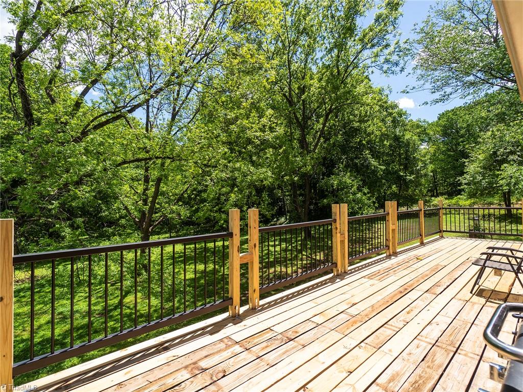 5531 Davis Road Walkertown, NC 27051 - Photo 26 of 30 Deck overlooking spacious backyard