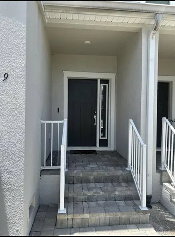 a view of front door