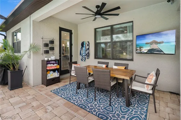 a view of yard with a patio and a fire pit