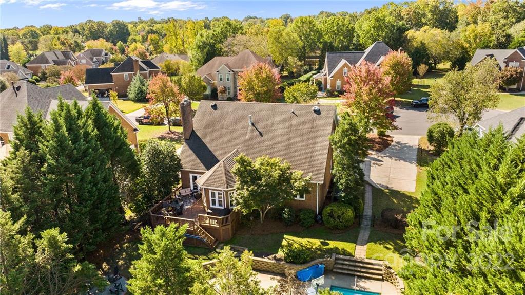 166 Lake Pointe Drive Fort Mill, SC 29708 - Photo 5 of 42 an aerial view of residential house with outdoor space and swimming pool