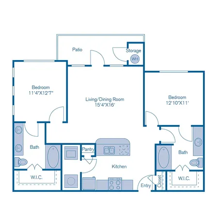 a picture of a floor plan