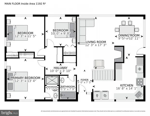 a picture of a bench in a white building