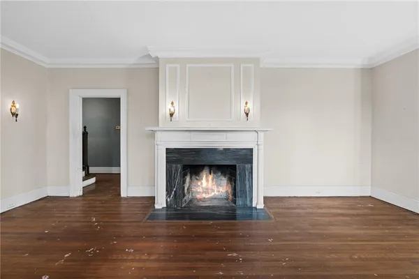 wooden floor in a gallery