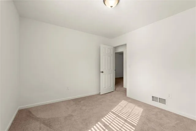 a view of an empty room