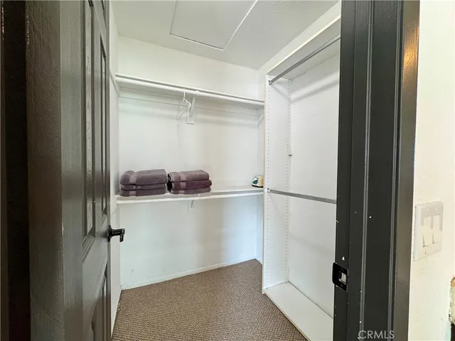 a view of a walk in closet