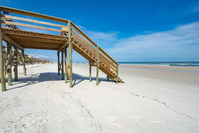 a view of an ocean beach