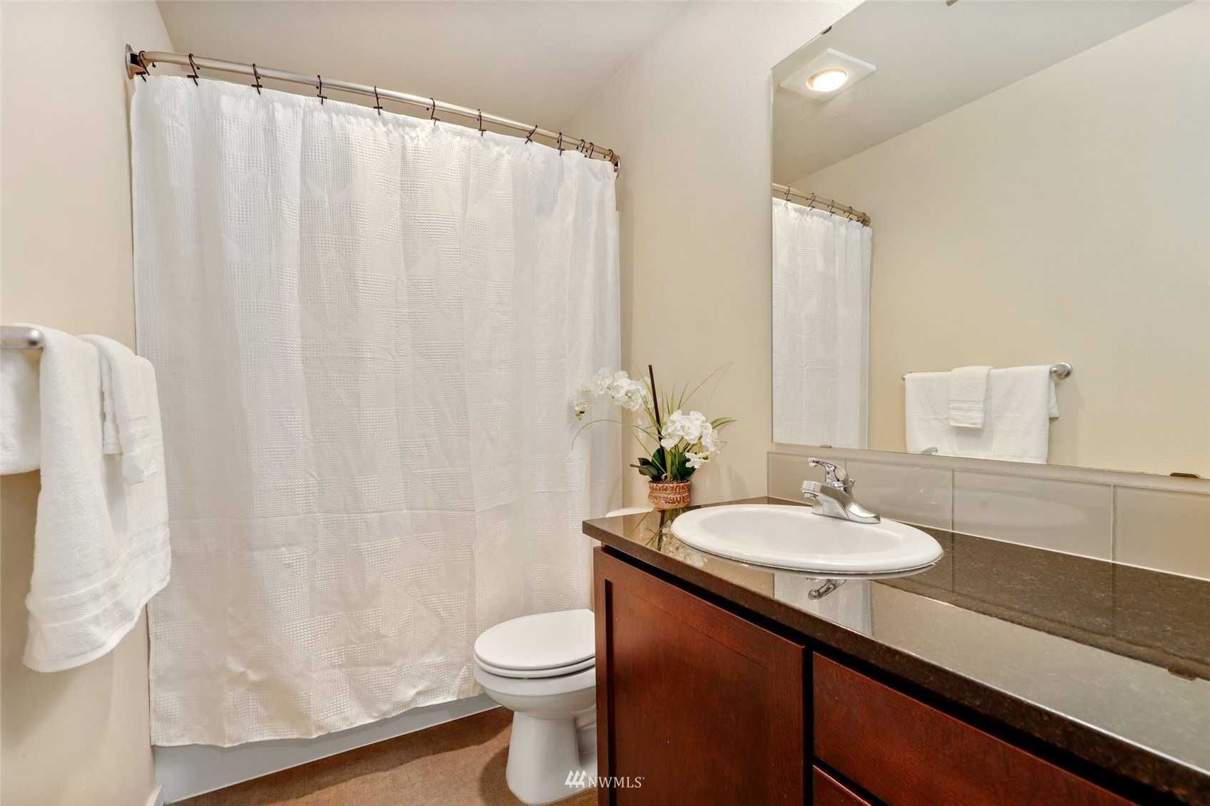 221 164th Place Southeast Bothell, WA 98012 - Photo 23 of 30 a bathroom with a sink toilet and shower