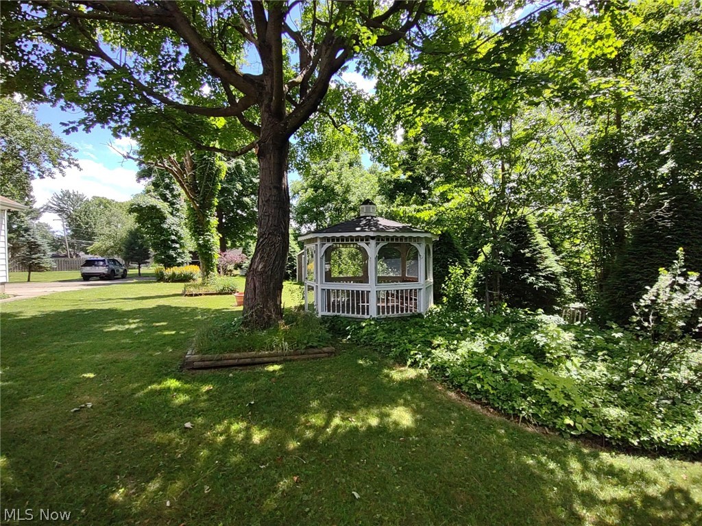 595 Barrett Road Berea, OH 44017 - Photo 11 of 18 View of back yard with a gazebo