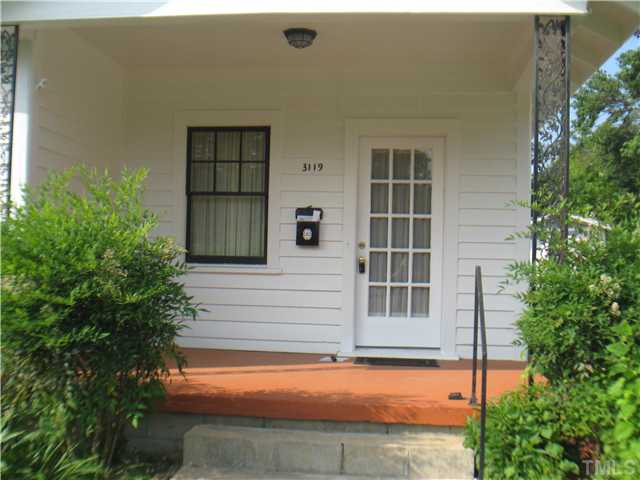 3119 Stanhope Avenue Raleigh, NC 27607 - Photo 2 of 18 a view of front door and potted plants
