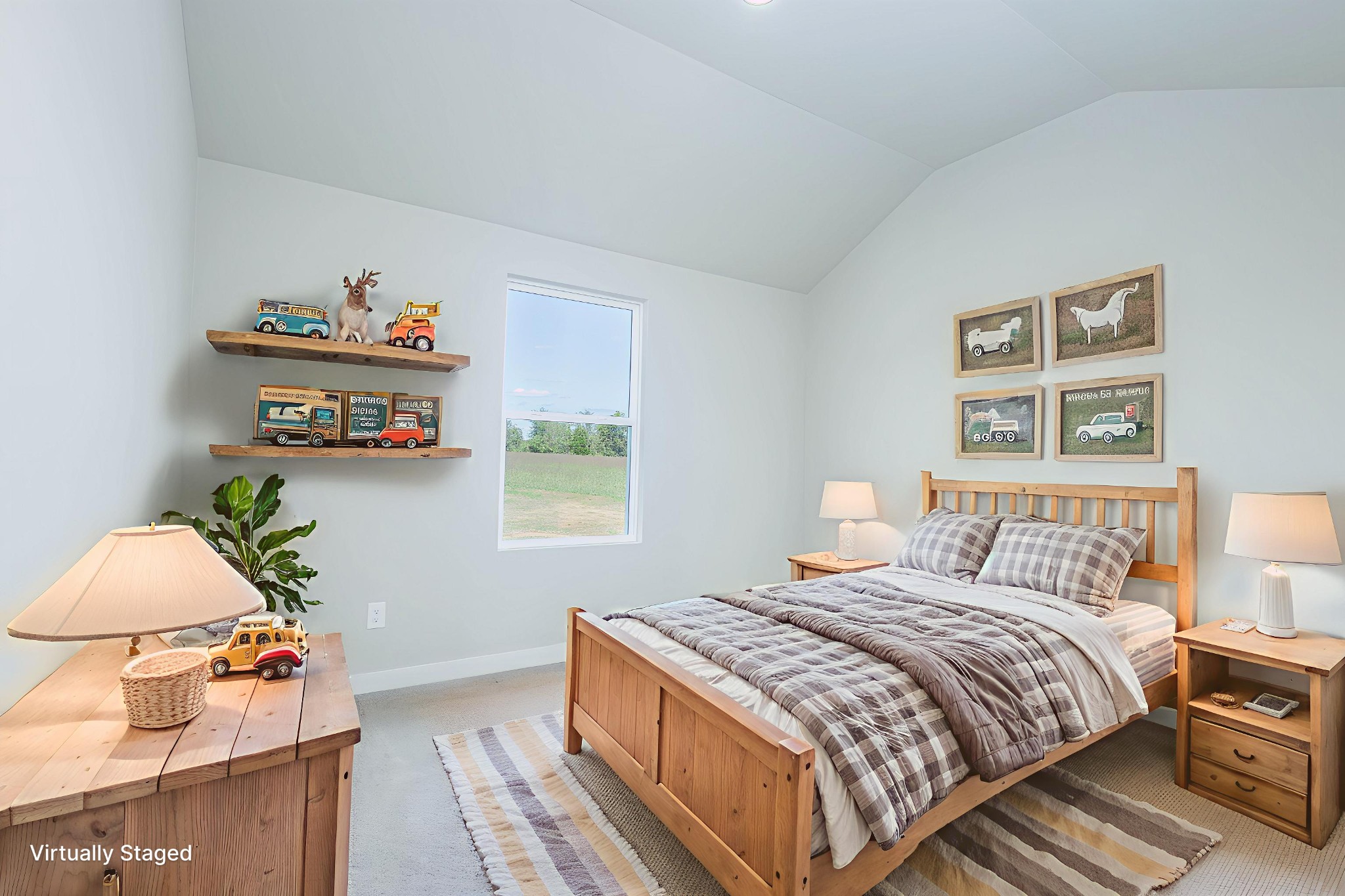 6261 Piney River Road Dickson, TN 37055 - Photo 30 of 32 a bedroom with bed and painting on the wall