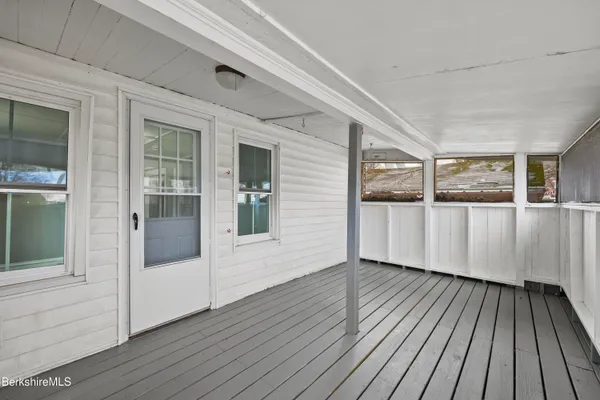a view of a house with wooden floor