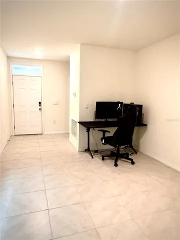 a view of workspace with chair