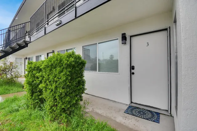 a view of a door in the house