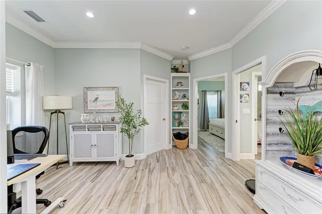 a view of a backyard with a garden