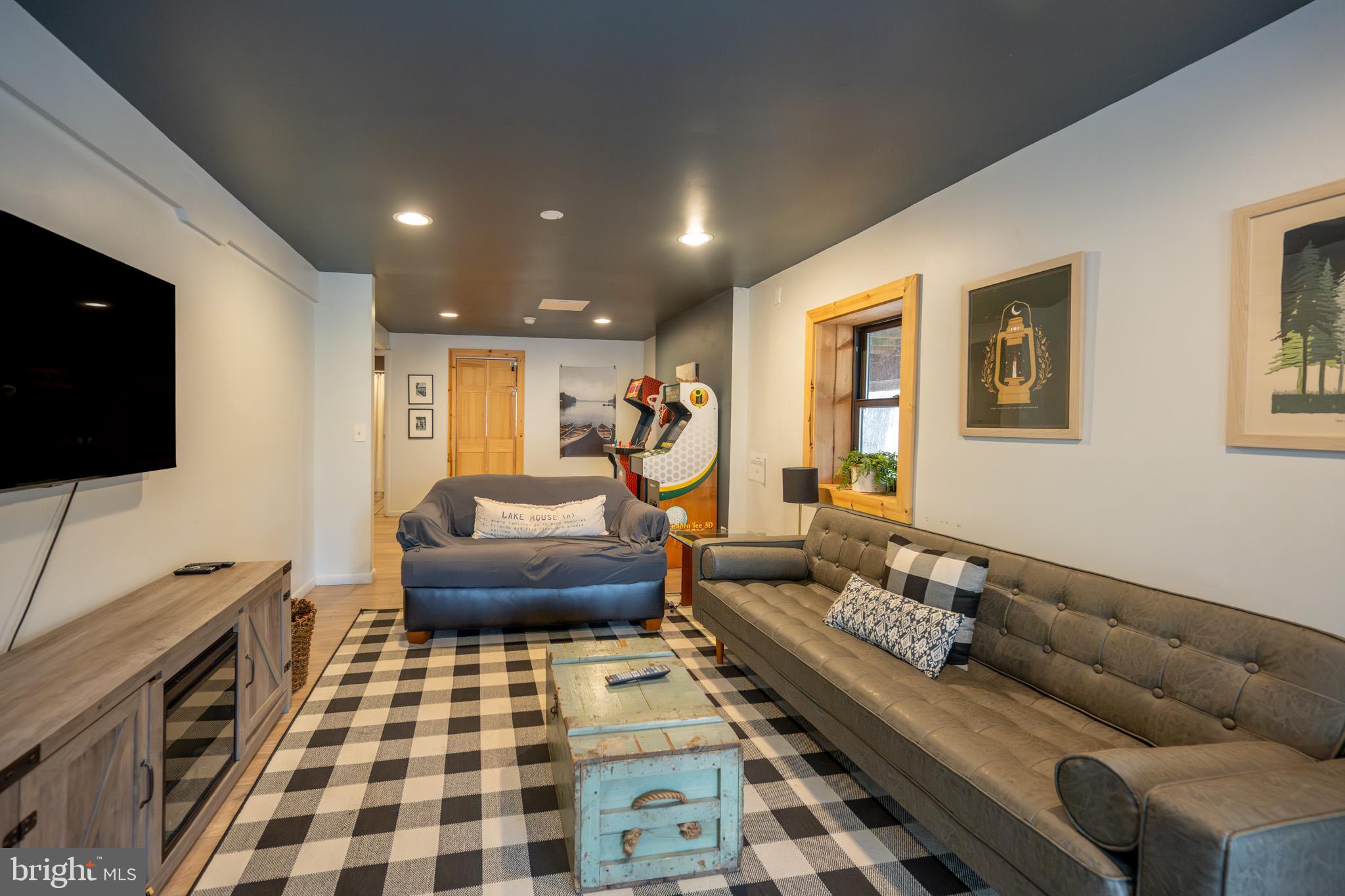 527 Deer Run Lane Swanton, MD 21561 - Photo 36 of 51 a living room with furniture and a flat screen tv