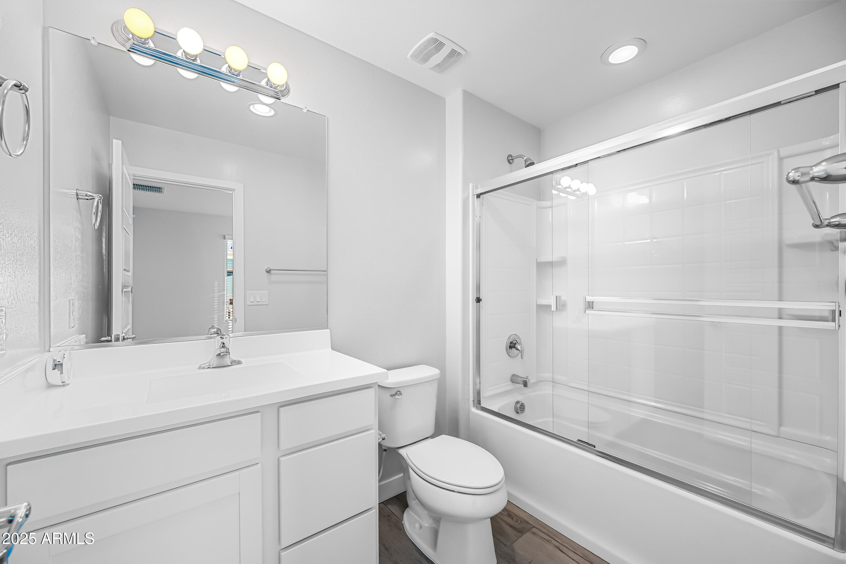 1250 Abbey Lane, Unit 289 Chandler, AZ 85226 - Photo 26 of 36 a bathroom with a sink toilet a mirror and shower