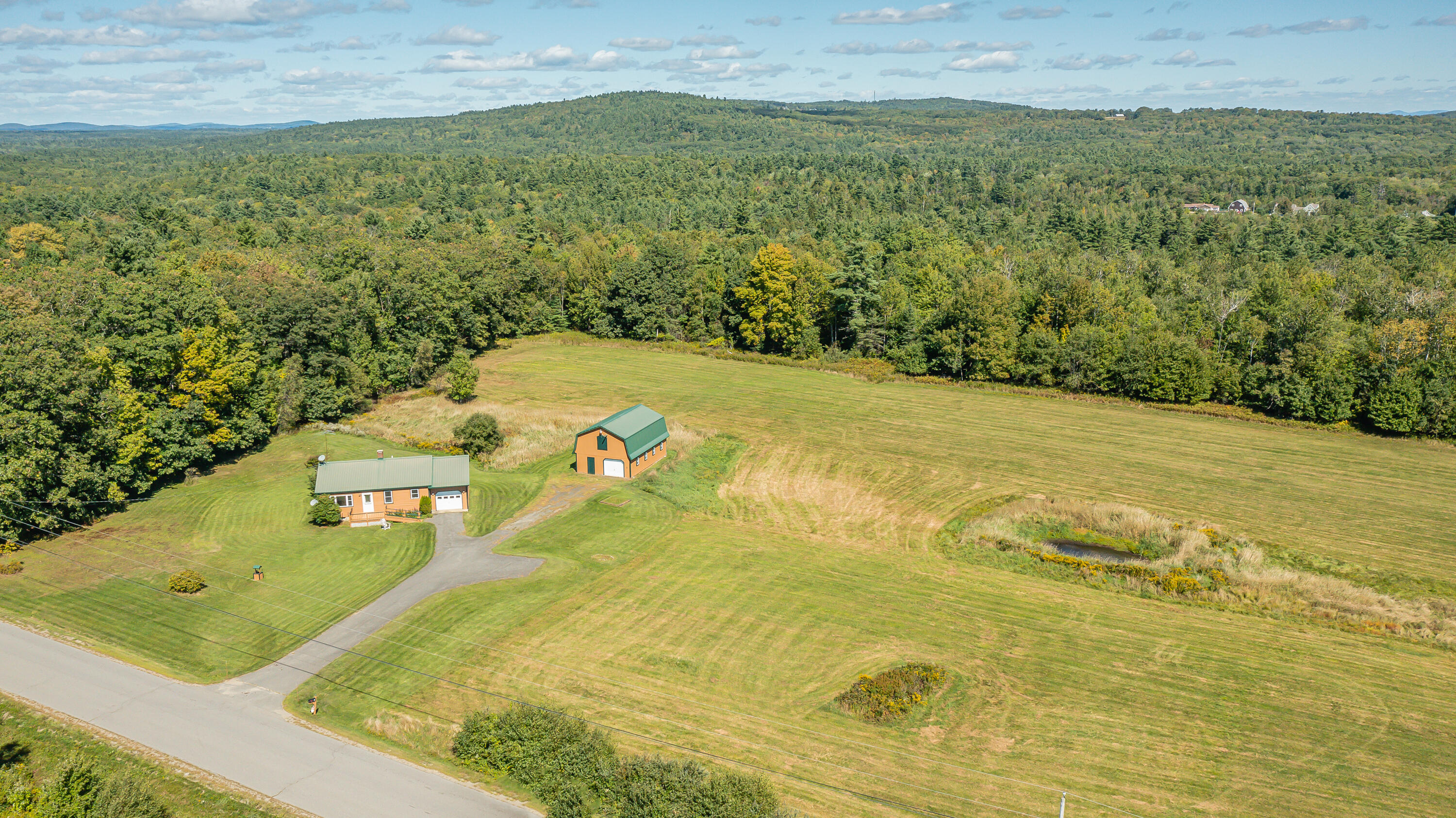45 Greenacre Road Lincolnville, ME 04849 - Photo 28 of 31 45 Greenacre Drone Front View