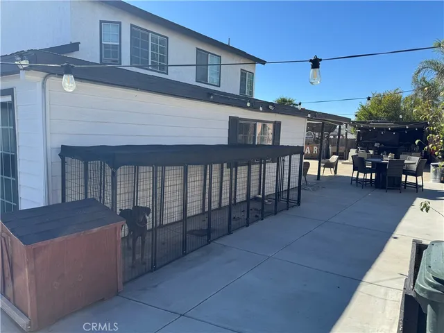 a view of a house with a patio