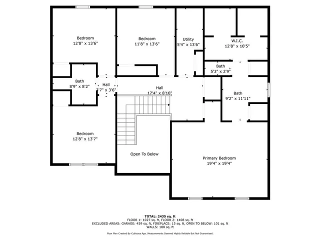 a picture of a wall with a white building