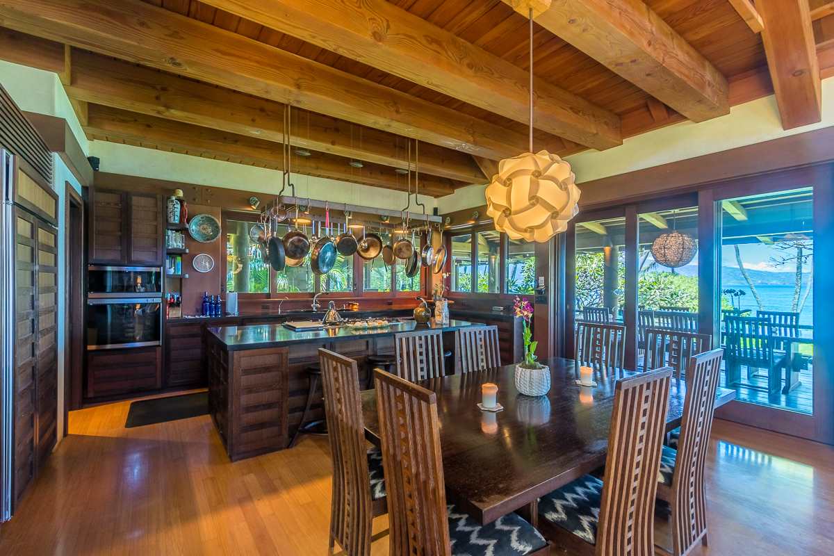 600 Stable Road Paia, HI 96779 - Photo 17 of 30 a view of a dining room with furniture window and outside view