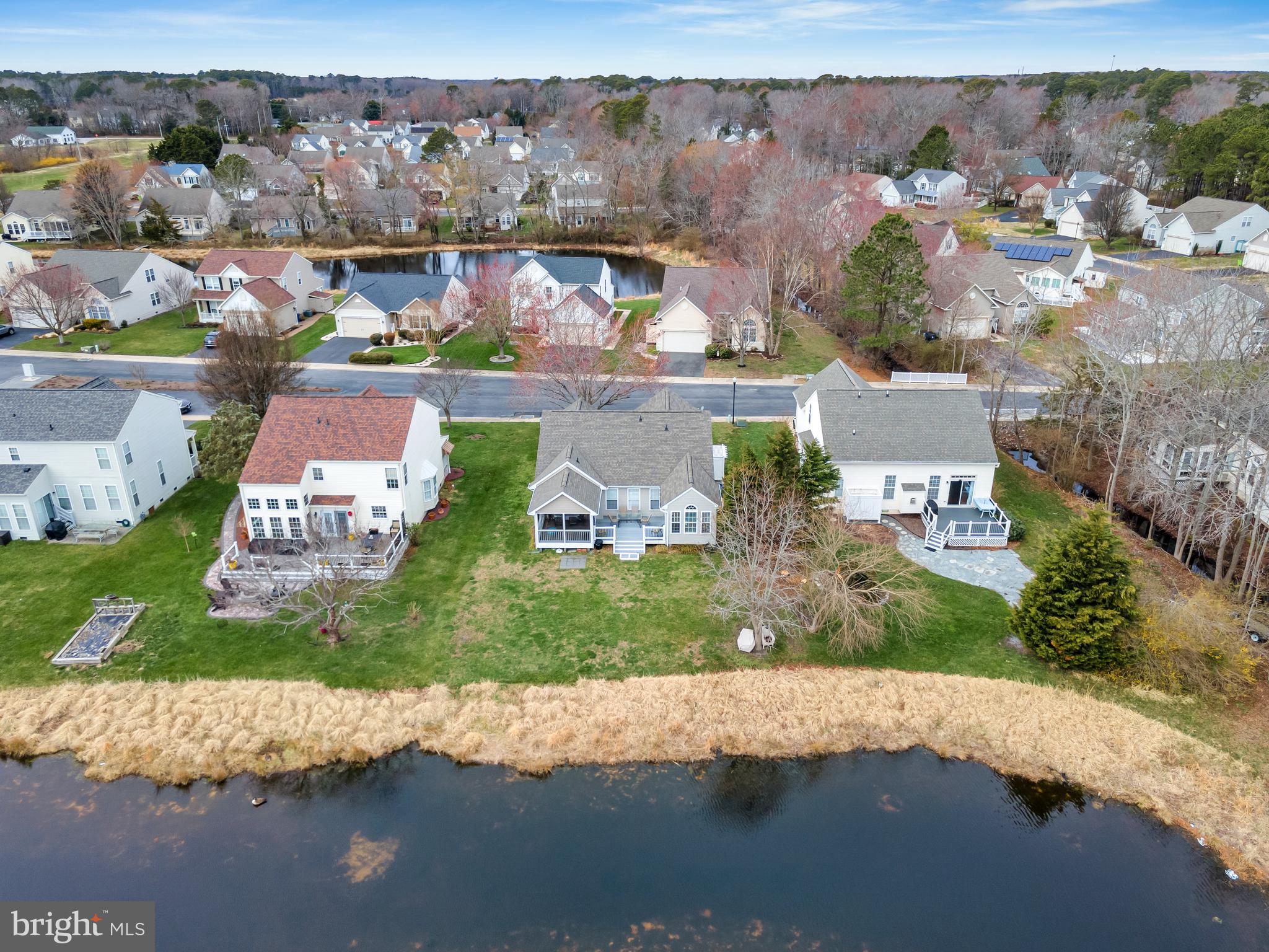 33525 Westhampton Lane Ocean View, DE 19970 - Photo 34 of 49 an aerial view of a house with a lake view