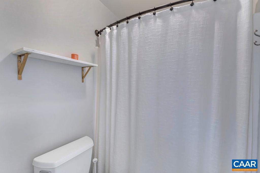 1436 Minor Ridge Court Charlottesville, VA 22901 - Photo 36 of 59 a bathroom with a shower curtain and sink