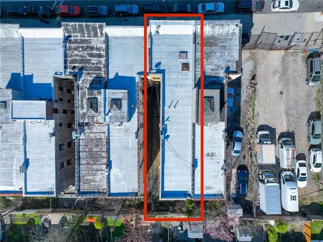 a large building with a outdoor space