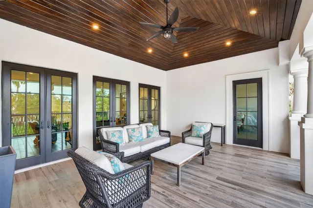 a view of a city with tall buildings