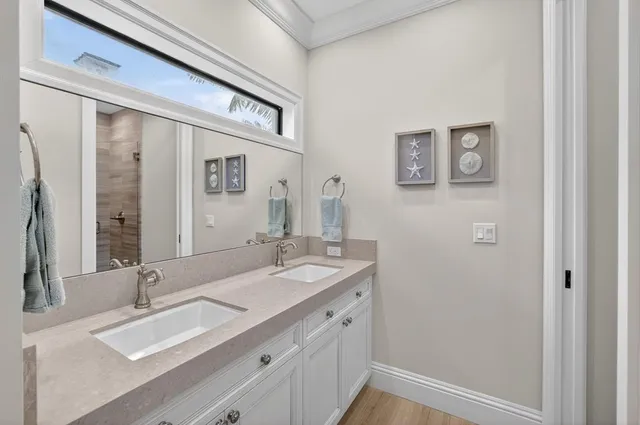 a view of swimming pool with an outdoor space and seating area