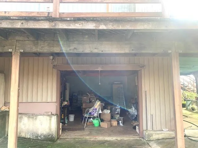 a living room with a fireplace